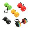 Barbell Sheet Dumbbell Keychain PVC Bag Pendant Unique Gym Feedback Gift  Girl