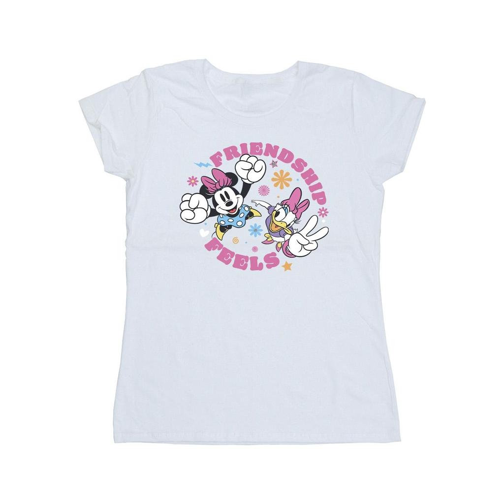 Disney Womens/Ladies Minnie Mouse Daisy Friendship Cotton T-Shirt