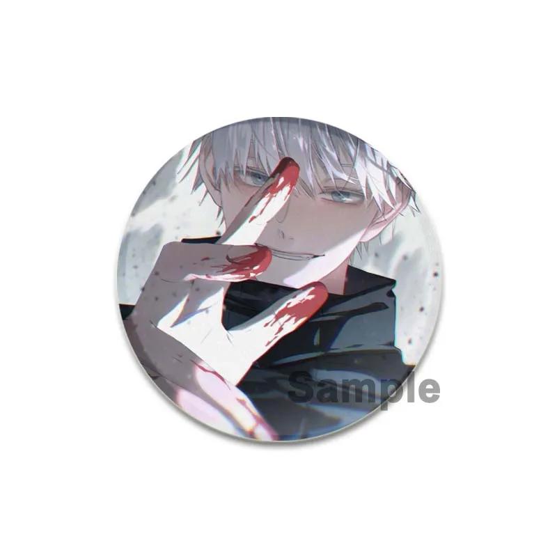32/44/58mm Cute Anime Style Jujutsu Kaisen Brooch Satoru Gojou Cosplay Comic Button Pins Clothes Backpacks Cartoon Badge Jewelry Accessorie
