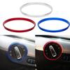 Aluminum Car Headlight Switch Trim Ring For Golf MK4 For Passat B5 Auto Interior Headlight Switch Decorative Rings