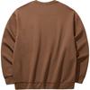 Anta Lifestyle Series Mens Outdoor Casual Comfortable Crew Neck Pullover Sweatshirt Unisex Sweatshirt Cinnamon-Brown 972448710-4