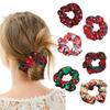 Simple Versatile Christmas Hair Band Colorful Grid Pattern Hair Rope Rubber Band High Elastic Hair Tie Headwear for Women