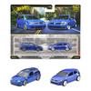 Hot Wheels Premium 2-упаковка 2004 Volkswagen Golf R32 и Volkswagen Golf MK7 Металлические игрушечные машинки Синие JHW49