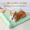 Summer Dog Cooling Pad Breathable Ice Silk Pet Mat Washable Anti-Slip Cold Blanket Sofa Bed for Dogs Cats Puppy Kitten