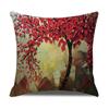 Скандинавская Домашняя Мебель Масляная Живопись Дерево Наволочка Мультяшная Подушка Лен Чехол для Подушки Дивана Новое Домашнее Убранство