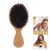 Hair Brush Boar Bristle Massage Comb Anti-Static Hair Scalp Paddle Brush Styling Detangling Straighten Comb Mini Air Bag Comb