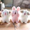 Cute Cute Screaming and Screaming Dog Pendant Plush Toy Doll Puppy Kitten Bag Hanging Rabbit Keychain