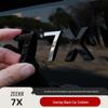 Zeekr 7X Металл Спорт Черный Воин Задний Эмблема Наклейка на Автомобиль