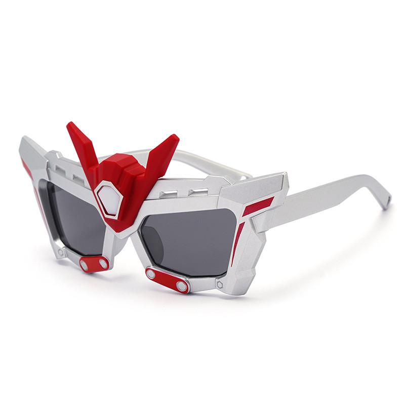 Childrens Cartoon Mecha Warrior Sunglasses With Polarized Uv400 Protection For Outdoor Play And Fashion