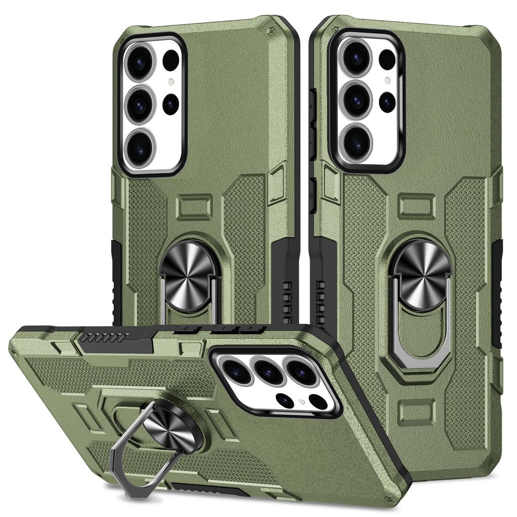 Shockproof Armor Case for Samsung S22 S23 S24 Plus UItra A73 A53 A33 5G A23 A13 Ring Stand Phone Back Cover for Galaxy A04S A52S 5G A72 A32 4G