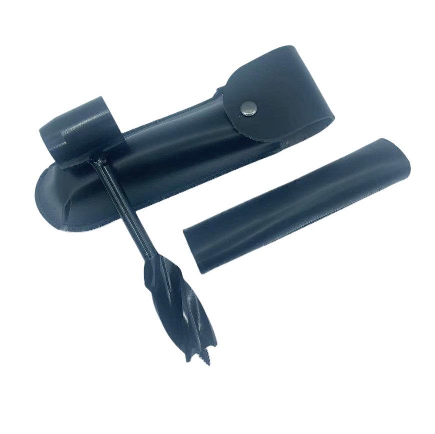 Ручной четырехлезвийный бур для обработки древесины для кемпинга, рубки леса, доставки воды и выживания на природе