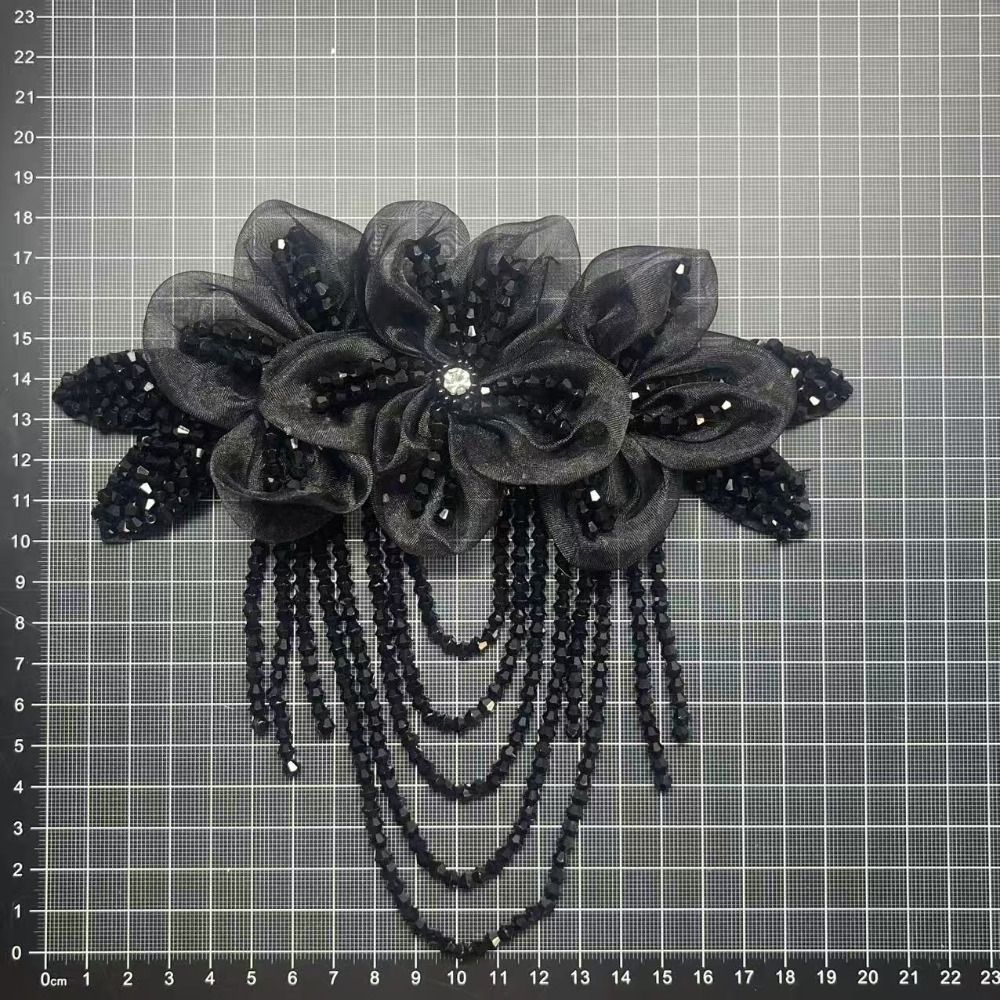Nail Bead Decor Brooch Pin Fabrics Handmade Shoulder Decorative Flowers Crafts Making