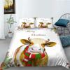 3D Cow Pattern Bedding Set Animal Print Quilt Cover Pillow Case Home Bedding Set AU/EU/US Full Size Single/Double Bed Home Decoration