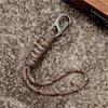Snake Knot Paracord Keychain Anti-lost Chain Braided Woven Keychain  Emergency Survival