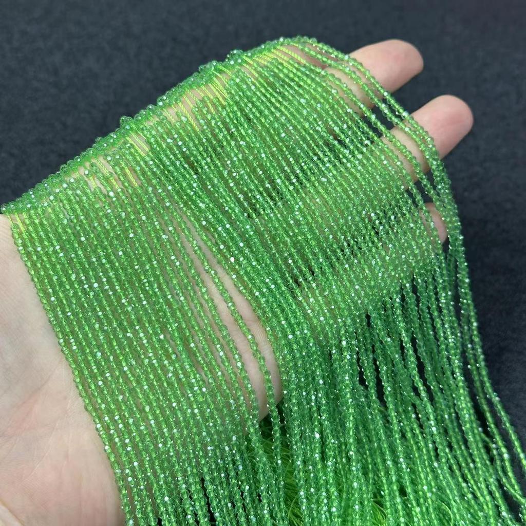 2 мм редкоземельный стеклянный кристалл граненые бусины кисточка ключица цепочка браслет ожерелье аксессуары