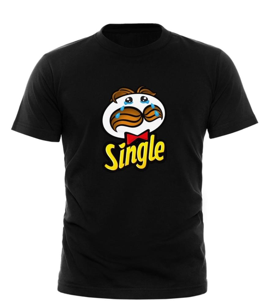 Funny Single Face Cartoon TShirt – Sad Snack Parody Character Graphic Tee Unisex T-Shirt