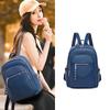 Soft Leather Waterproof Backpack Women Large Capacity Travel Bag