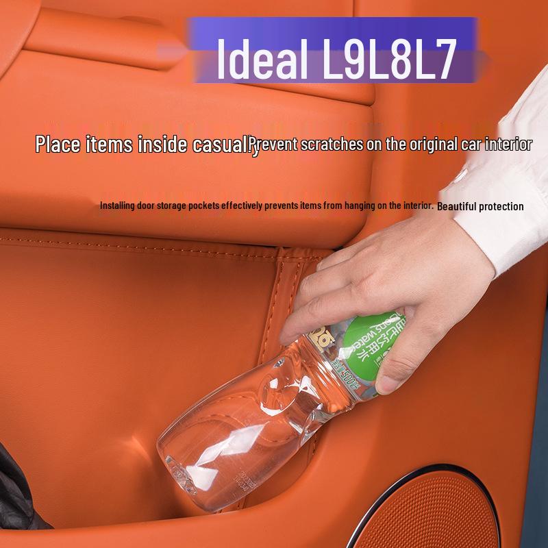 Идеальный L9/L8/L7 Автомобильный карман для хранения на двери, коврик в углубление и коробка для аксессуаров для интерьера