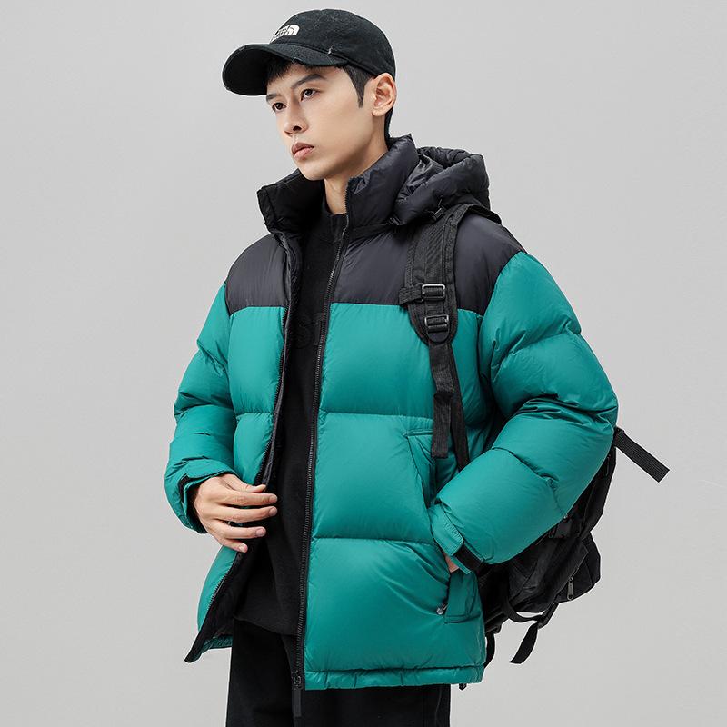 Down Jacket Men's New Winter Product 90% White Duck Down Short Jacket Men's Loose Trendy Casual Winter Wear Thickened Men's Wear