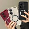 Матовый, приятный для кожи ТПУ чехол для телефона Vivo Y78 5G, противоударный, мягкая накладка