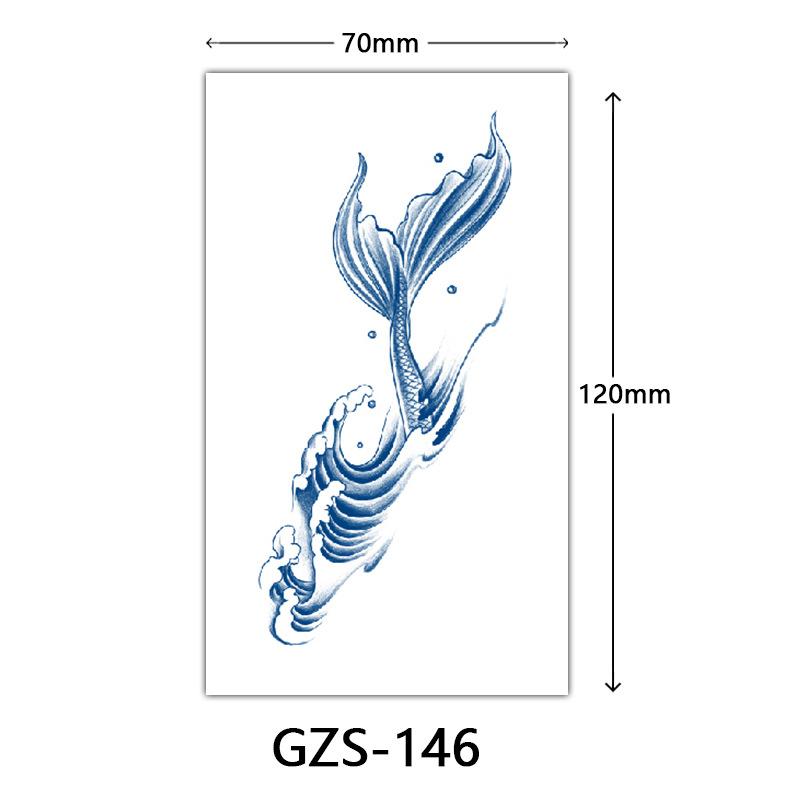 Травяная тату-наклейка, Тату-наклейка соком на тыльную сторону руки, Полуперманентная тату-наклейка, Водостойкая тату