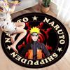 Anime Naruto Round Carpets for Living Room Rugs Soft Flannel Floor Area Rug Bedroom Carpet Mat for Children Kitchen Rug
