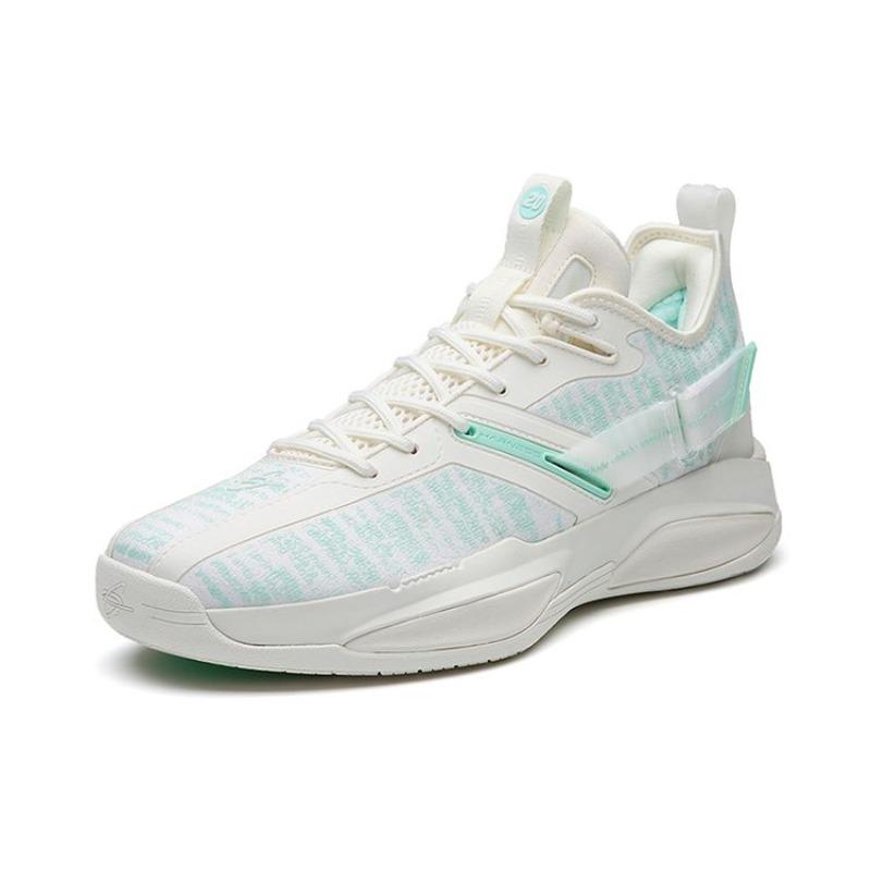 Anta GH3 Men Low Top Basketball Shoes White Green 112231103-5
