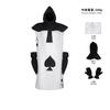 Alice Story Card Soldier Cosplay Costume Playing Card Outfit for Adults Red and Black Halloween Party