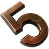 1 PC 0-9 Bronze Self-adhesive Numeral  Address Sign Door Plates Room Number Digits Sticker
