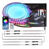 LAVERSTRA LED Underneon RGB Car IP67 Ambient 210 Lighting 16 Million Rainbow App Smartphone Remote Sound Set of 6 X 2 X Strips, High-Brightness
