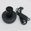 2PCS E27 Lamp Holder Black Metal Desktop Lamp Base Screw Light Bulb Holder with Cord on Off Switch Plug for Holding Bulb Room