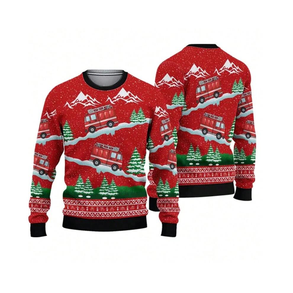 Funny Graphic Ugly Christmas Sweater Trend Casual Men Women 3D Printed Xmas Sweatshirt Casual Streetwear Oversized Tops