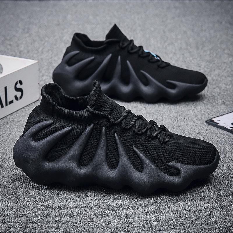 Летающие плетеные кроссовки Octopus Casual, модная обувь для пар, дышащие носки Volcanic, мужская обувь