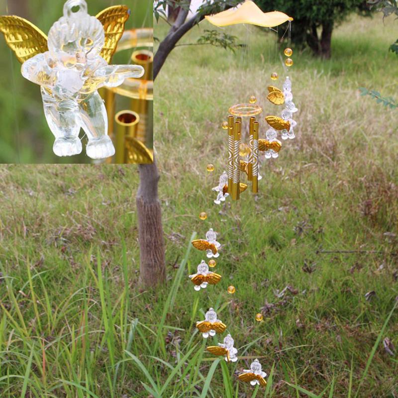 Подвеска-колокольчик для двора, подарок, удача, ангел-хранитель, металлический колокольчик, подвесной, приятный звук