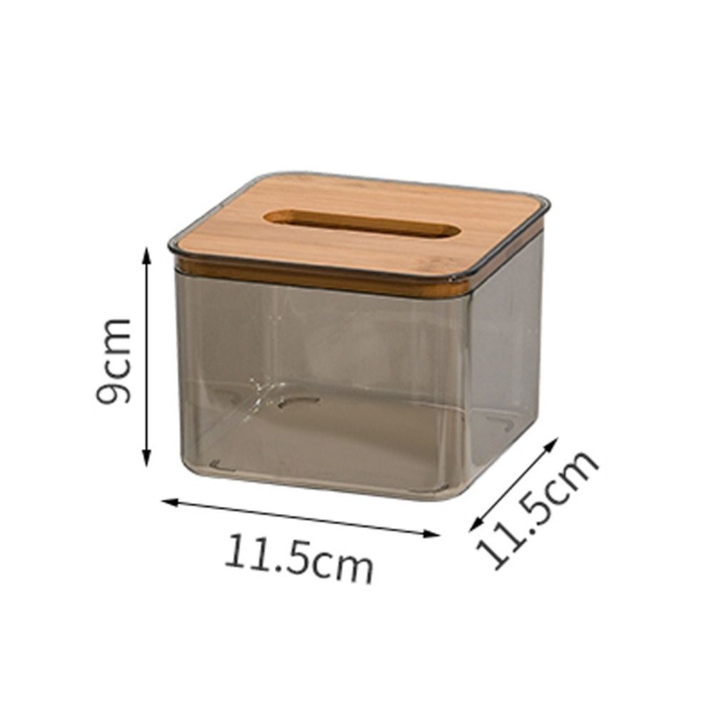 Прозрачная минималистская деревянная коробка для салфеток Пластиковый держатель для салфеток Коробка для салфеток для лица Ресторан