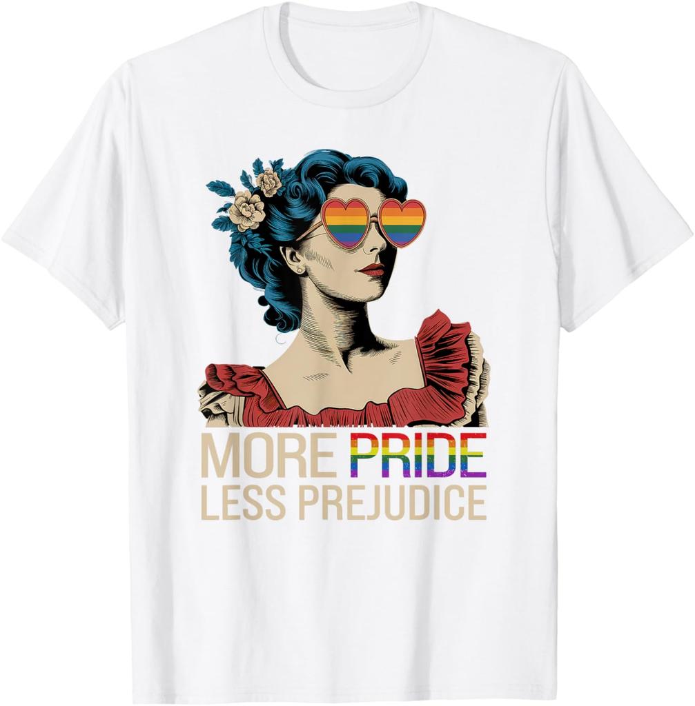 Cool More Pride Less Prejudice Pride Month LGBTQ Unisex T-Shirt