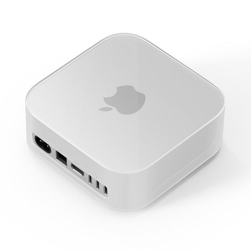Full Protective Case for Mac mini M4 2024,Shockproof Bumper,Scratch-Resistant Anti-Collision Skin,Thin Lightweight