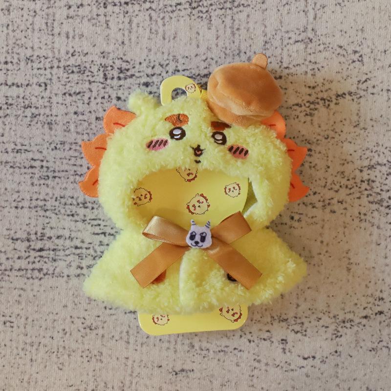 10-15 см кукольная одежда Kawaii Chiikawa Hachiware Usagi плюшевый плащ одежда милый кукольный головной убор мультяшная кукла украшение подвеска