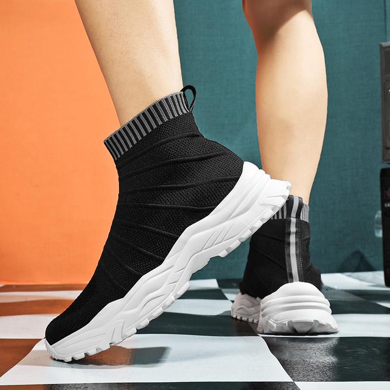 Мужские носки для бега и ходьбы, повседневные кроссовки, дышащие, спортивные, легкие, мужские кроссовки, пара, ботильоны 48