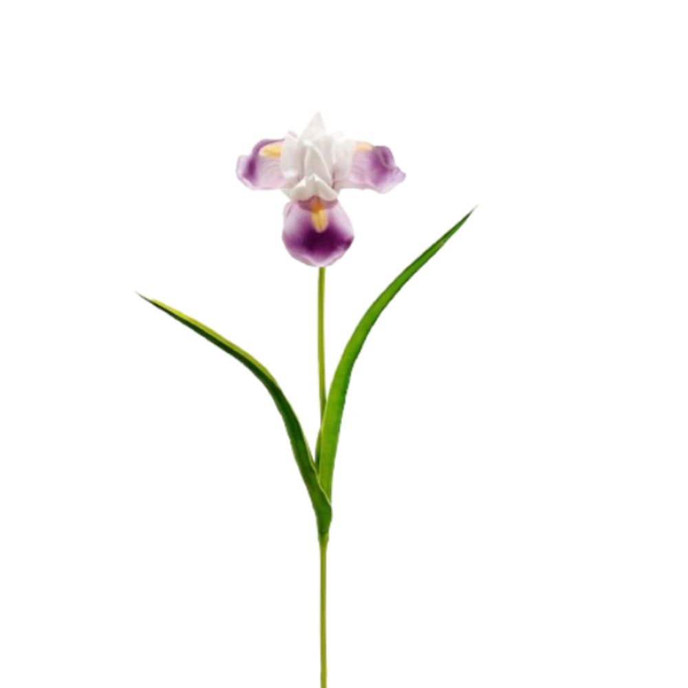 Real Touch Simulation Iris Flower PU Fake Flower Hotel Home Living Room Decor