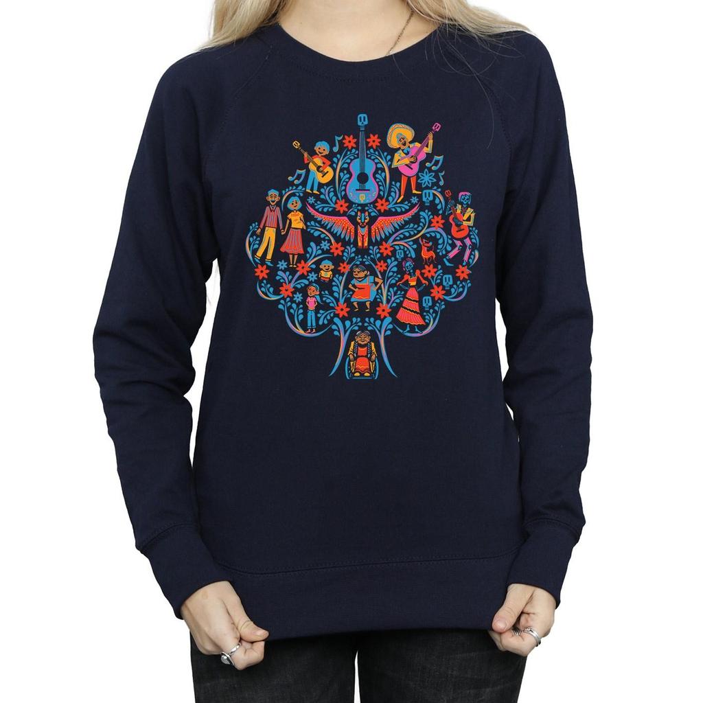 Disney Womens/Ladies Coco Tree Pattern Sweatshirt