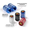 4Pcs Car Tire Valve Stems Cap Tire Valve Cap Wheel Stem Air Valve Cap For Abarth UNO Astra Bravo Panda Linea Freemont Strada
