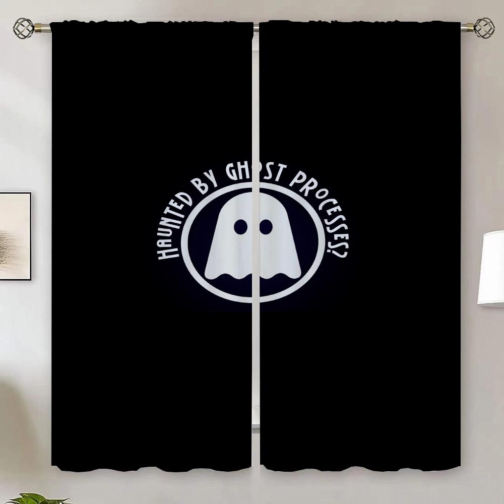 Wu T-tang Clan Elegant Room Curtains for Living Room Modern Home Decoration Blind Blackout Curtain Tiebacks Black Out Curtains