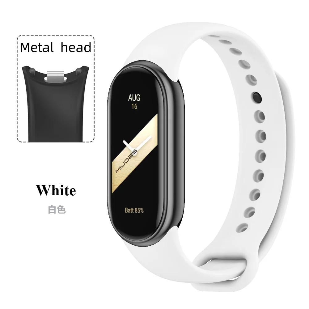 Спортивный силиконовый ремешок для Xiaomi Mi Band 9 NFC Сменный браслет-ремень для Xiaomi Mi Band 8/9/10 Наручный ремешок Аксессуары для умных часов