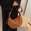 Women's High-Capacity Retro Shoulder Crossbody - 2025 Trend Dumpling Bag for Autumn/Winter