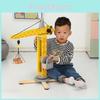 Construction Wooden Childrens Crane Toy For Play And Brain Development Model