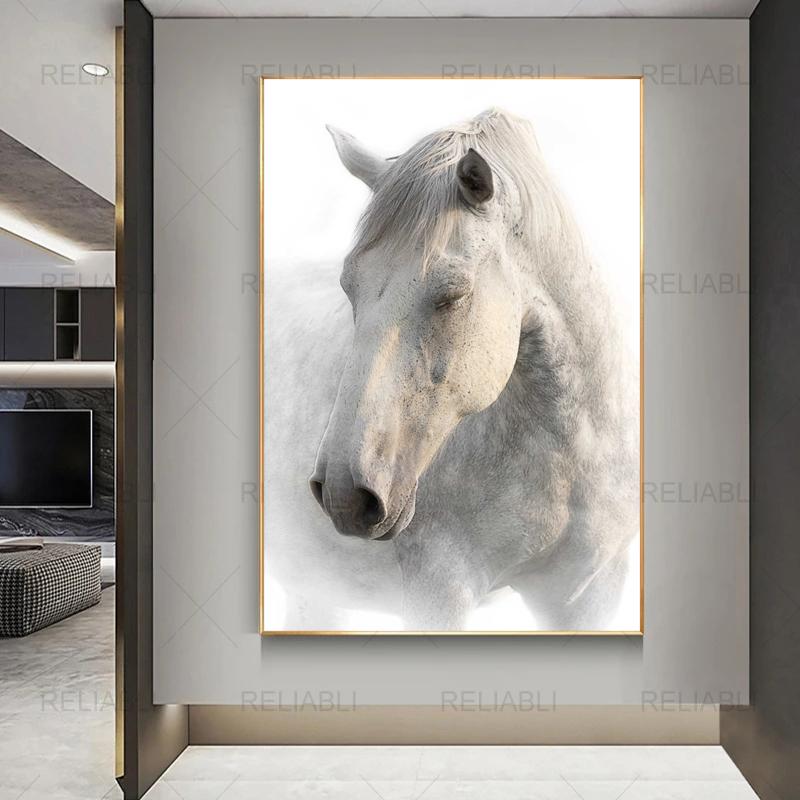 Плакаты с бегущей лошадью и принты, холст, живопись, настенные художественные картины с животными для гостиной, современный домашний декор, куадрос, без рамки