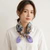 Square Cotton Linen Square Scarf Pastoral Style Scarf Hair Band Headband Floral Kerchief  Women
