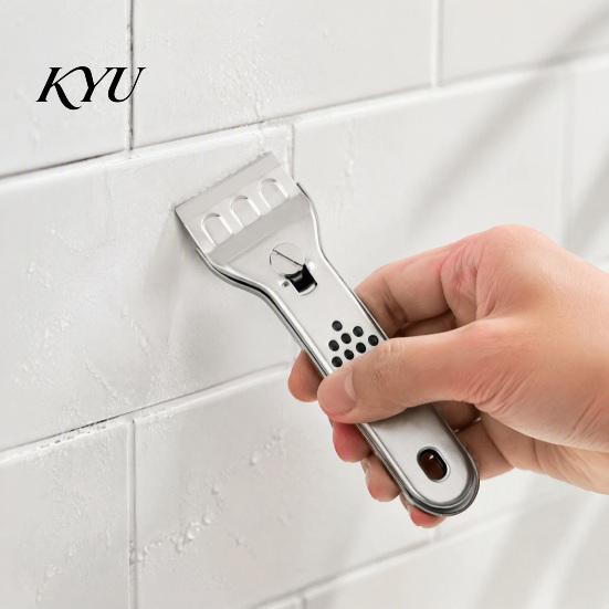 Wallpaper Removal Scraper Cleaning Spatula with Replaceable Blade, Multi Surface Stainless Steel Paint Tool Scraper, Multifunction for Glass