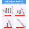 9 pcs/set Nylon Thread Leather Sewing Kit Straight Hook Hand Quilting Needles  Stitching Projects